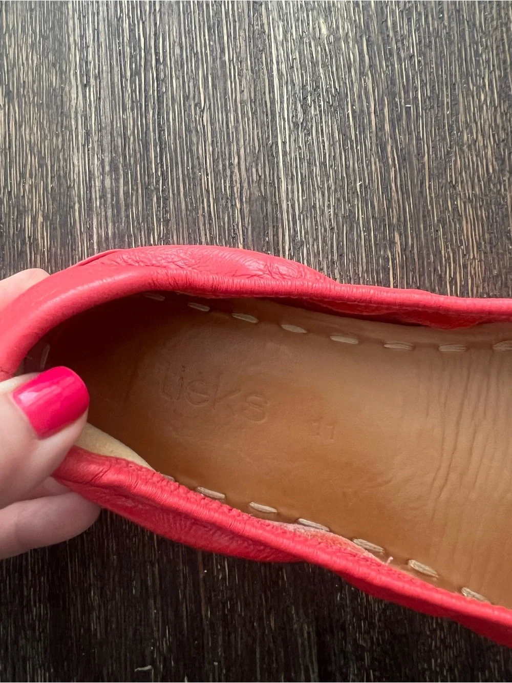 TIEKS by GAVRIELI Leather Foldable Ballet flats Poppy size 11
